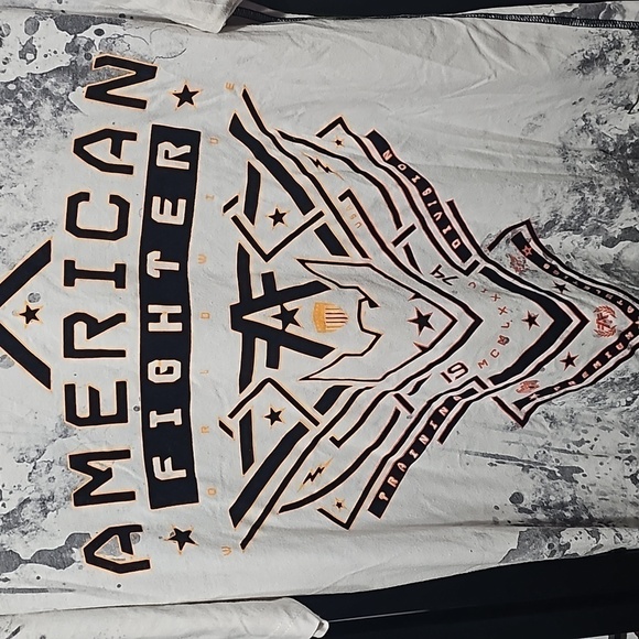 American Fighter‎ Gray Graphic T-Shirt Large - Picture 2 of 6